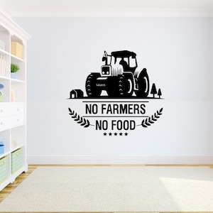 No Farmers No Food Vinyl Decal - Support Farmer