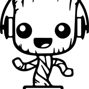 Groot Laptop Aufkleber Ich bin Groot Guardians of the Galaxy Aufkleber
