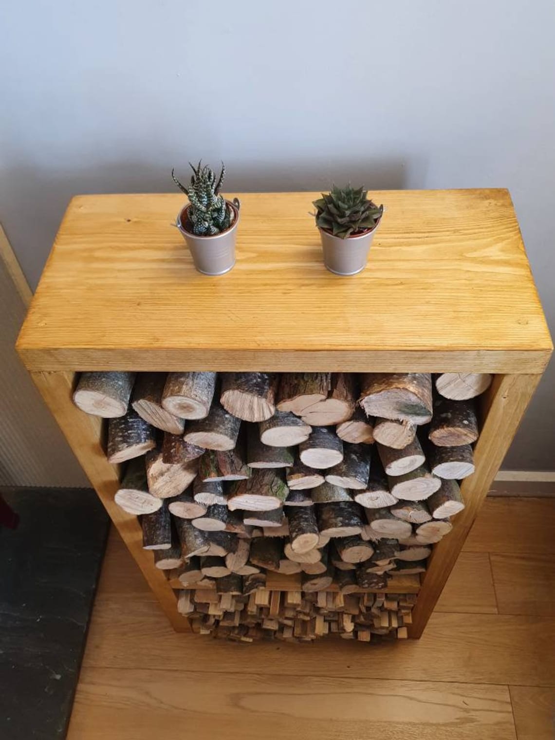 Rustic Log Store / Indoor Log Storage / Rustic Storage Etsy UK