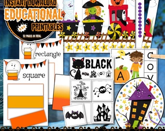 Halloween Activity Bundle: Preschool & Kindergarten Printables (Digital Download)
