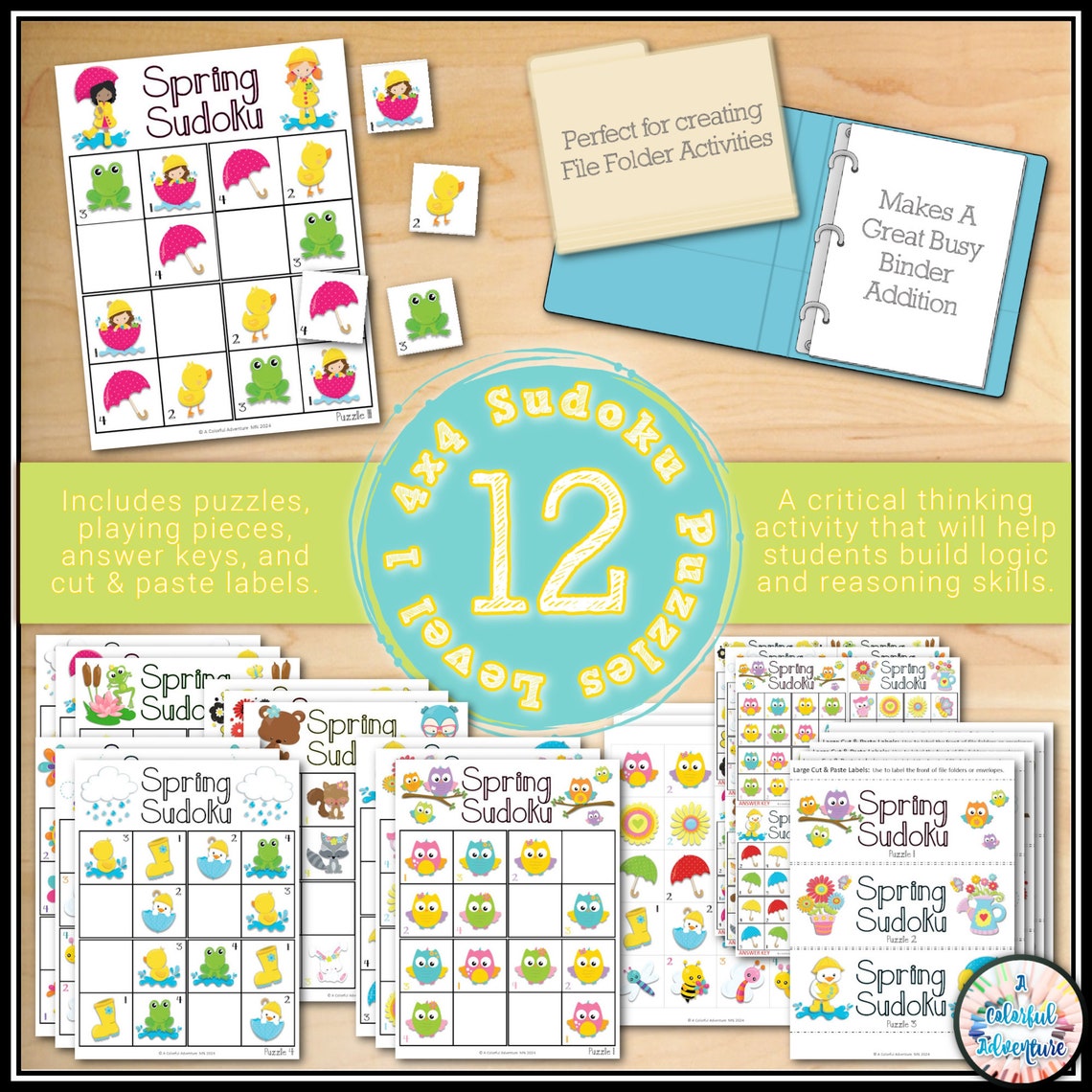Spring Printables for Kids Interactive Educational Spring Preschool ...