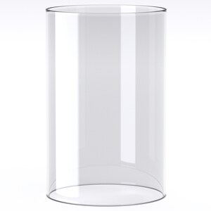 10x Premium Glaszylinder ohne Boden 10 Stück Windlichtglas Ersatzglas Windlicht Offenes Glasrohr Zylinder Glas Hitzebeständig Size XL Ø 25cm x36cm