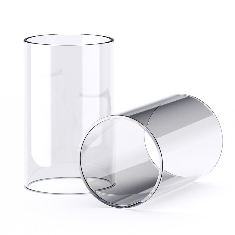 10x Premium Glaszylinder ohne Boden 10 Stück Windlichtglas Ersatzglas Windlicht Offenes Glasrohr Zylinder Glas Hitzebeständig Bild 8