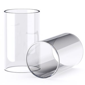 10x Premium Glaszylinder ohne Boden 10 Stück Windlichtglas Ersatzglas Windlicht Offenes Glasrohr Zylinder Glas Hitzebeständig Bild 5