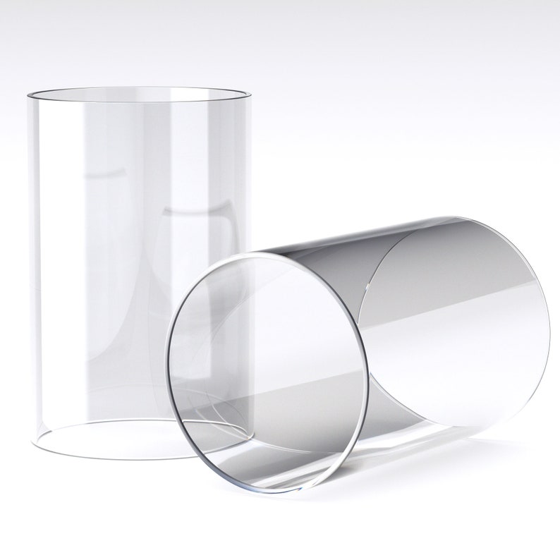 10x Premium Glaszylinder ohne Boden 10 Stück Windlichtglas Ersatzglas Windlicht Offenes Glasrohr Zylinder Glas Hitzebeständig Bild 10