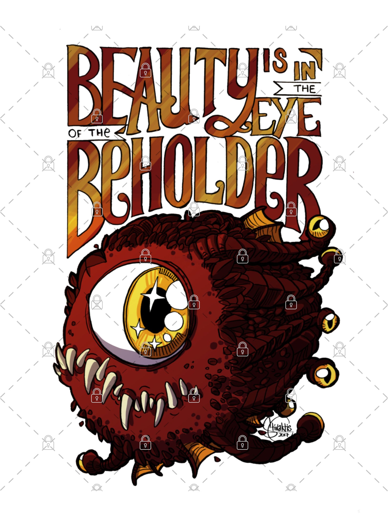 Beauty is in the Eye of the Beholder, Png Design, Print File