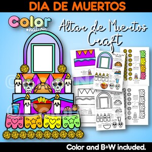 Día de Muertos Artesanía Altar Ofrenda Calavera Actividades Dia de Muertos Tablón de anuncios Esqueleto Pan de Muerto Catrina Papel Picado Caléndula