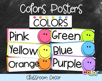 Farben Poster | Klassenzimmer Dekor |  Klassenzimmer Poster | Schulanfang