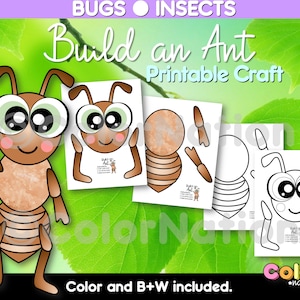 Build an Ant Craft - Bugs and Insects Activities - Spring Crafts