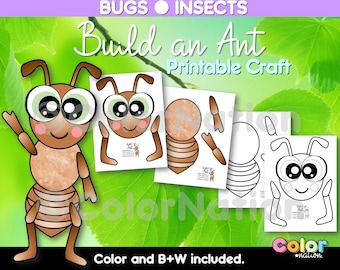 Build an Ant Craft - Bugs and Insects Activities - Spring Crafts