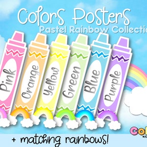 Colors Posters | Classroom Decor | Bulletin board Posters | Back to school | Colors Display