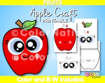 Apple Craft Printable: Food Groups Activity (PDF Download)