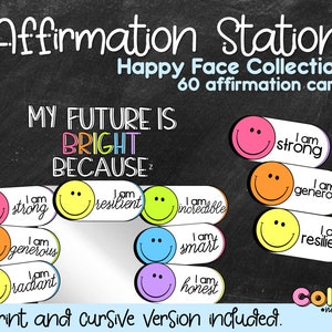 Affirmation Station Classroom Decor | Positive affirmations Mirror Display