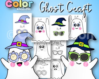 Ghost Craft | Halloween Bulletin Board | October Kindergarten Activities Fall Crafts