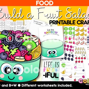Build a Fruit Salad Printable Craft - Food Craft - Summer Activity