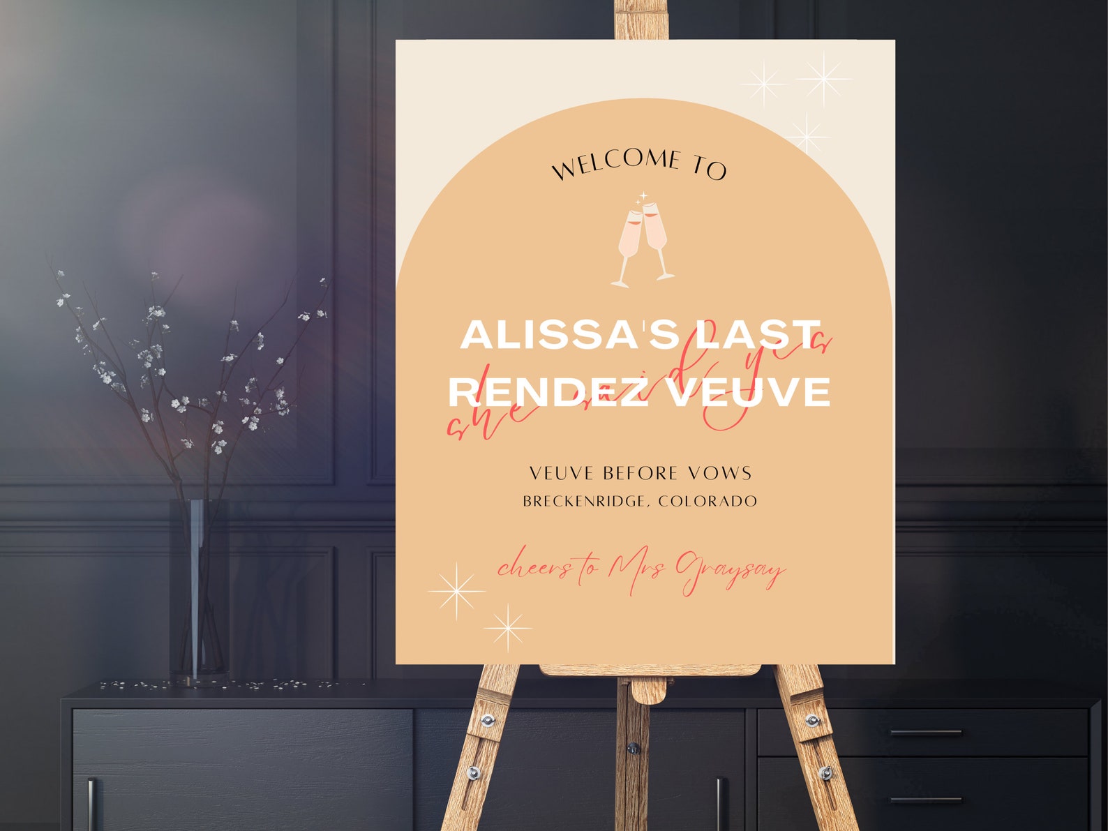 Editable Last Rendez Veuve Bachelorette Invitation & Itinerary (digital ...