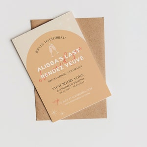 Veuve Bachelorette Invitation; Champagne Bachelorette; Veuve Before Vows; Bachelorette Weekend Invite; Editable Template; Bach Weekend
