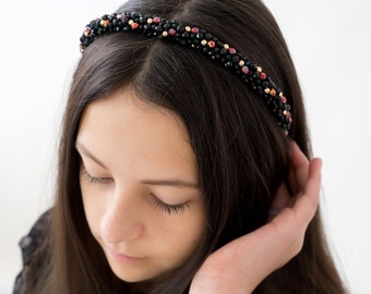 Crystal spring hoofdband, Crystal haarband, Bridesmade kristal rode hoofdband, Bruids haaraccessoires, Prom accessoires, gepersonaliseerd cadeau