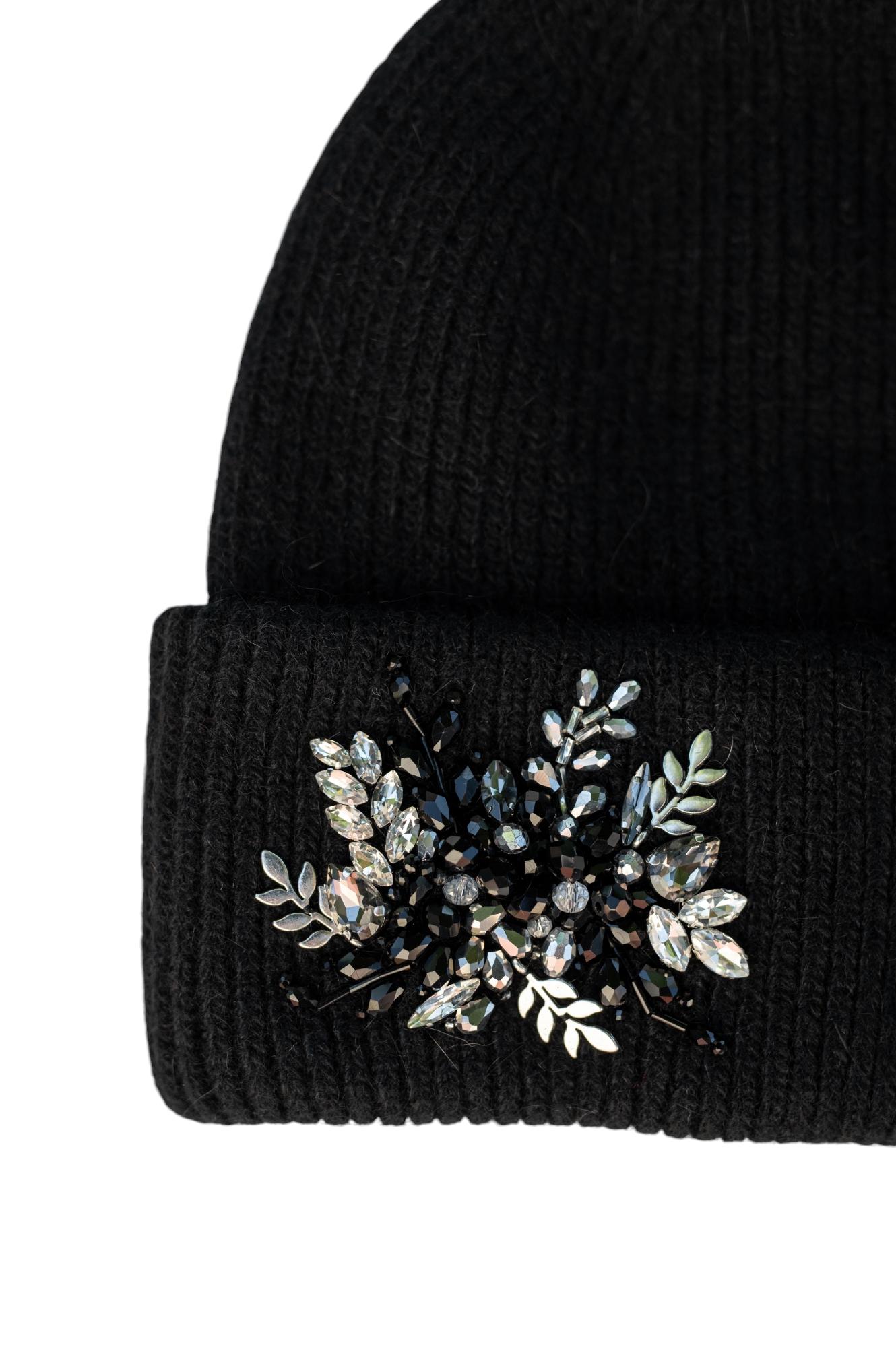Crystal Angora Women's Angora Hat With Handmade Embroidery, Handmade Embodiment by ...
