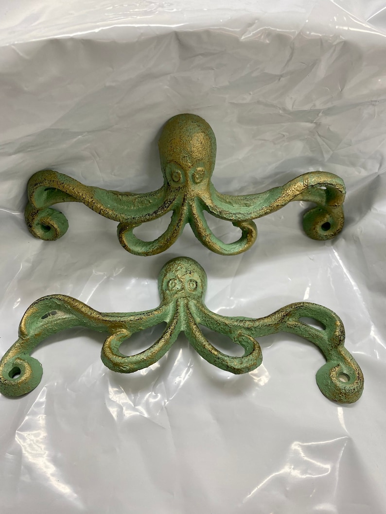 Octopus Drawer Pulls Set of 2 Etsy