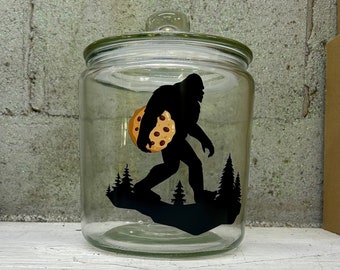 Big Foot Keksdose aus Glas