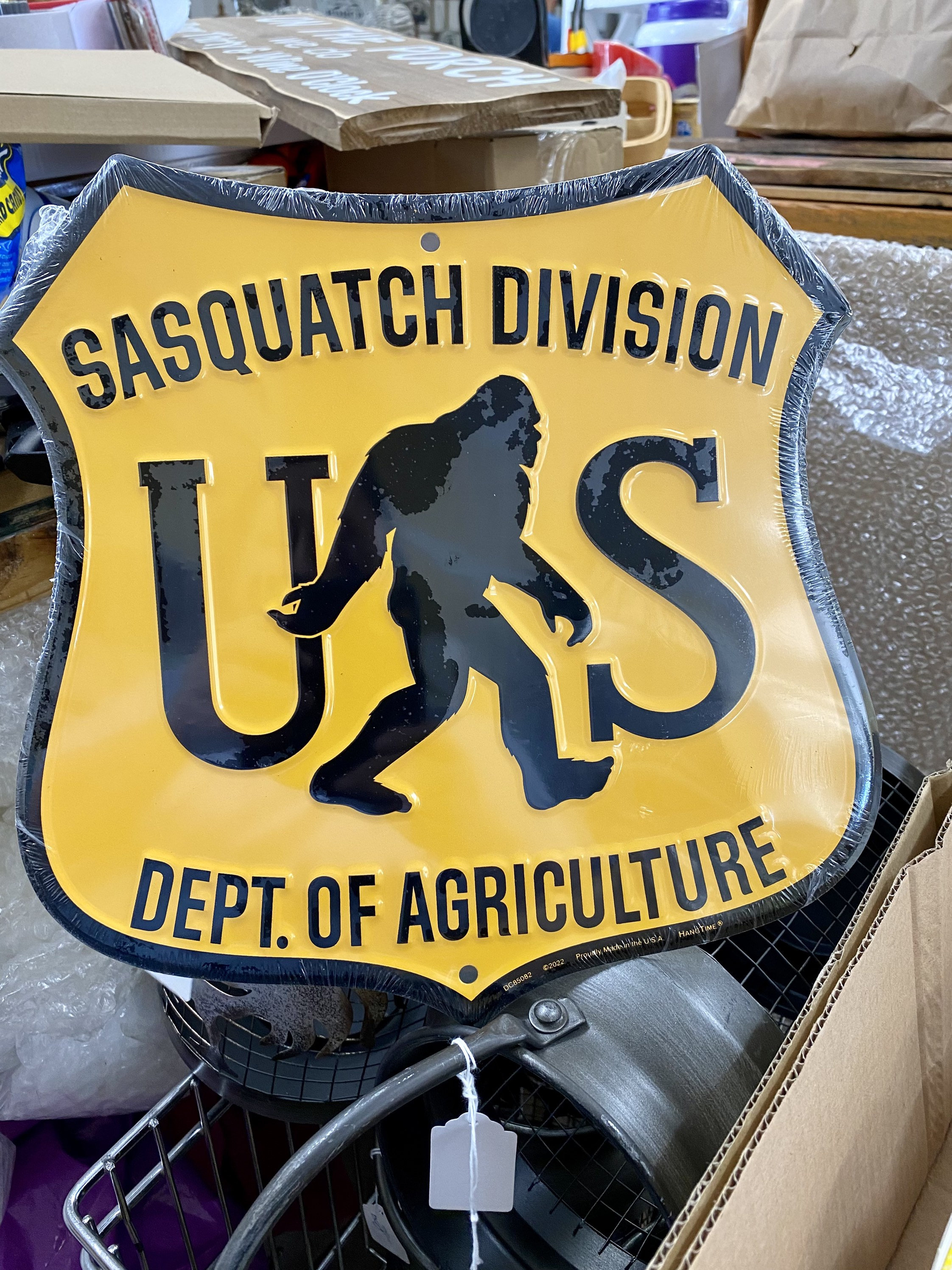 Sasquatch Division US Agriculture Sign