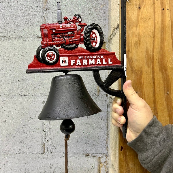 McCormick Farmall Tractor Bell Cast Iron