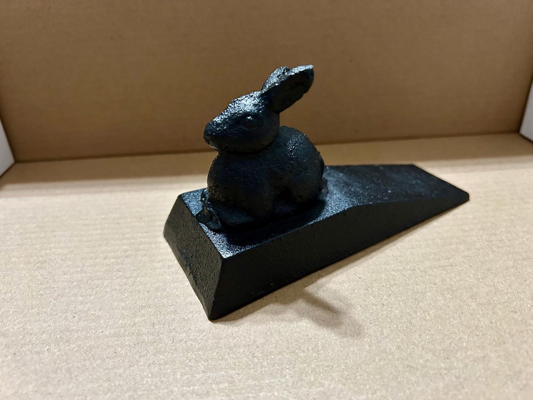 Cotton Tail Rabbit Wedge Door Stop Cast Iron - Etsy