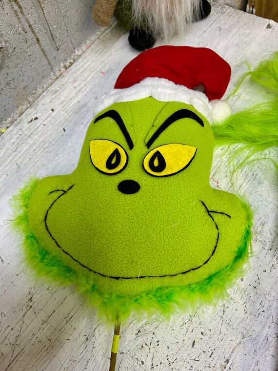 Grinch Theme Head and Arm Christmas Tree Decor