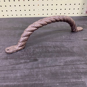 12 inch Rope Door Pull (handle) Cast Iron
