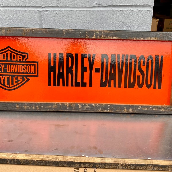 Harley Davidson Wall Hanging Etsy