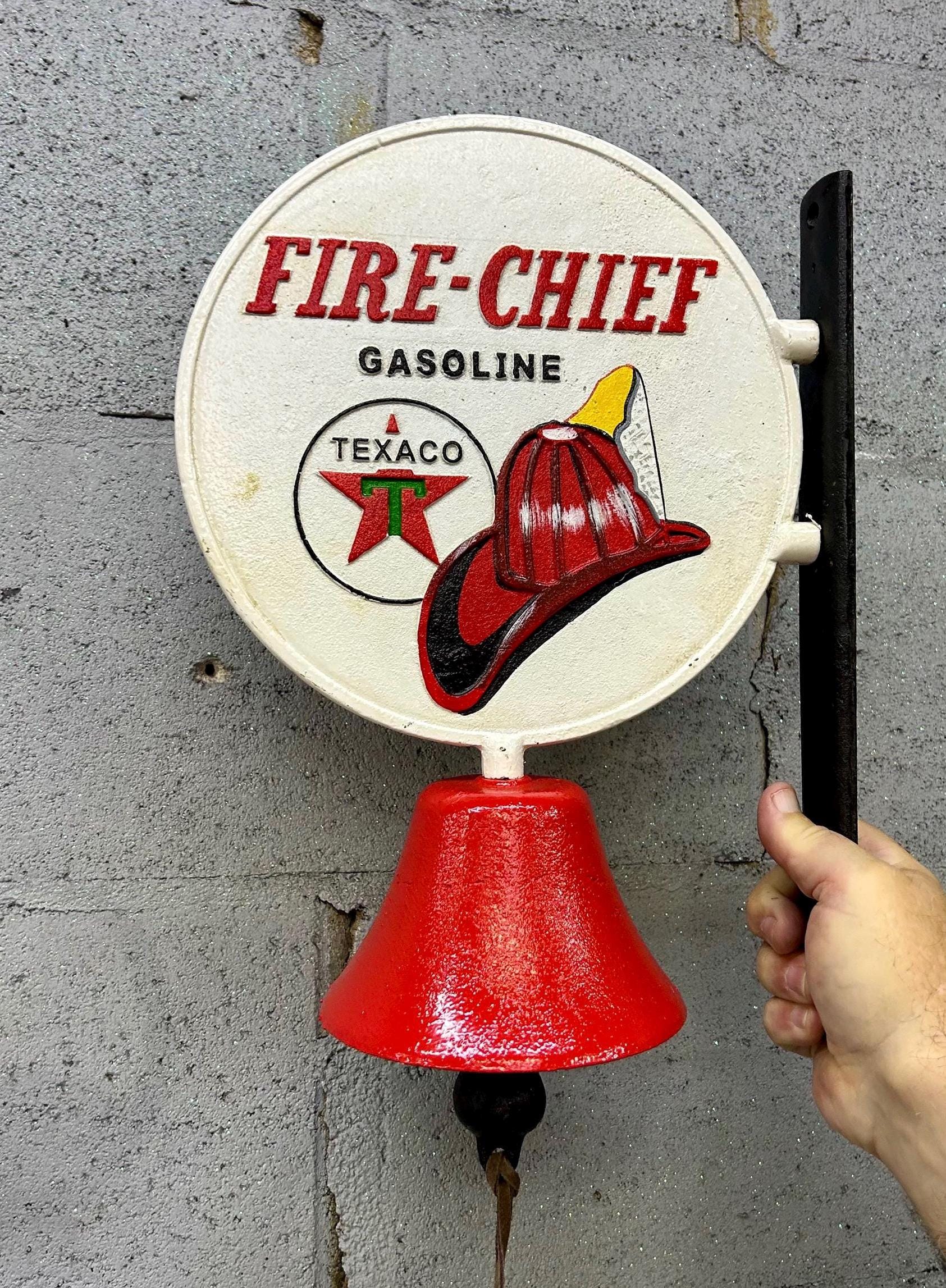 Texaco Fire Chief Bell Cast Iron - Etsy