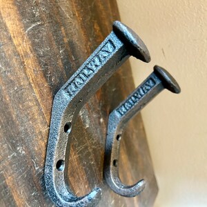 Railway Spike Wall Hook Set of 2