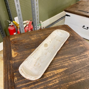 19 inch White Dough Bowl