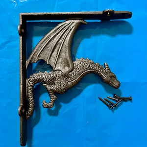 Dragon Shelf Bracket Set Cast Iron