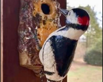 Woodpecker Door Knocker cast iron