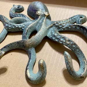 Large Octopus Wall Hook Cast Iron - Etsy