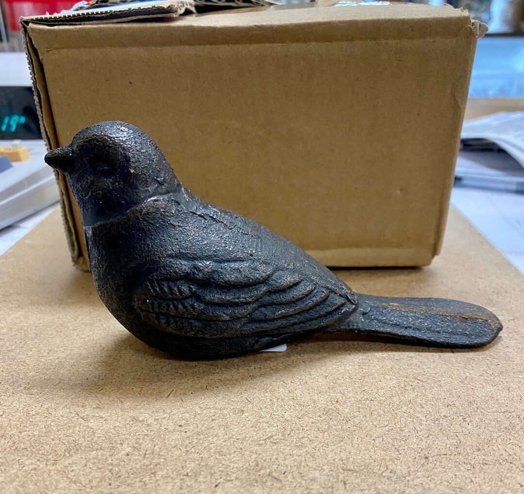 Bird Door Stop Cast Iron Etsy