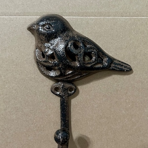 Art Deco Bird Hook Cast Iron