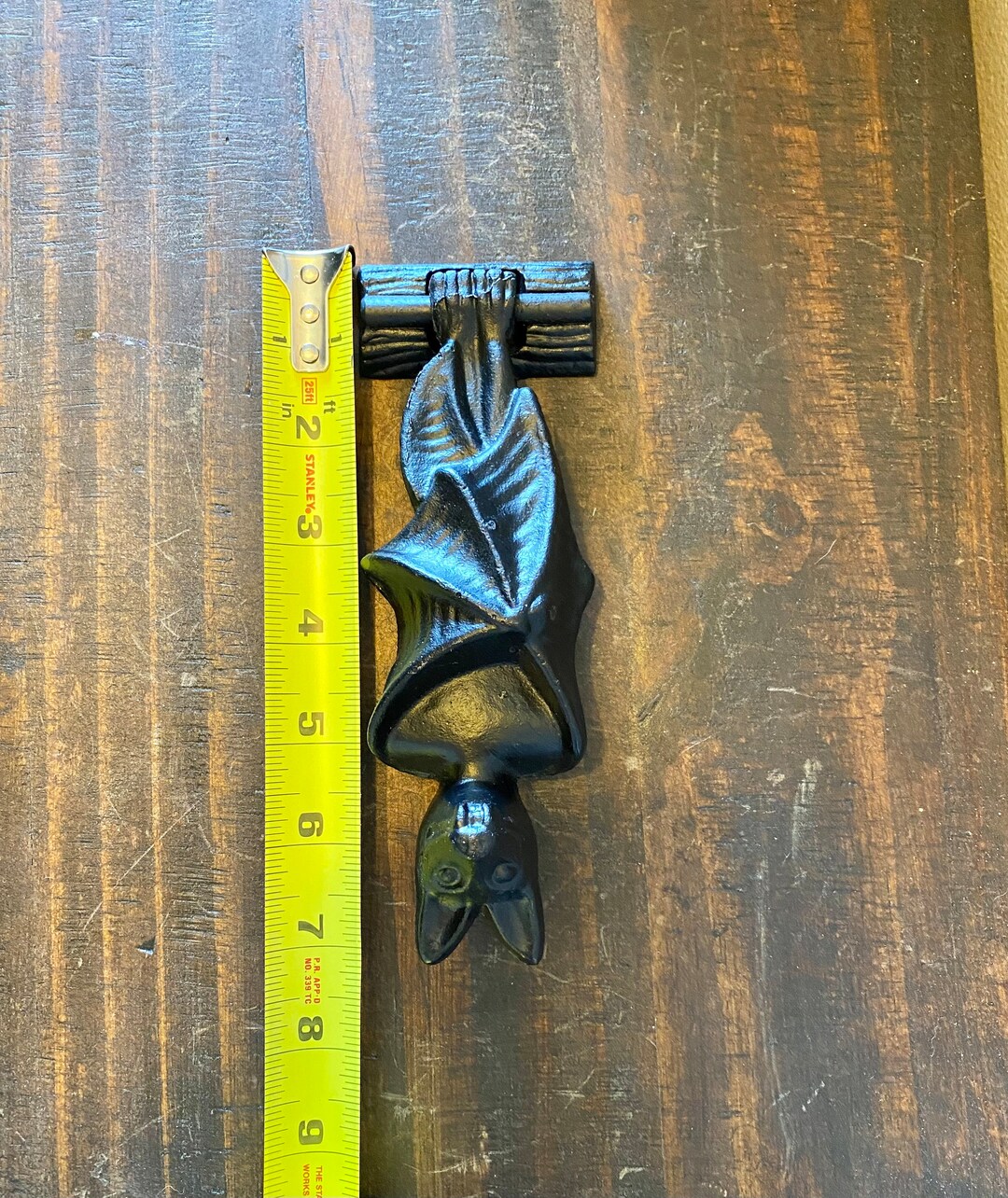 Black Bat Door Knocker cast Iron Etsy