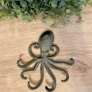 Octopus Wall Hook Cast Iron