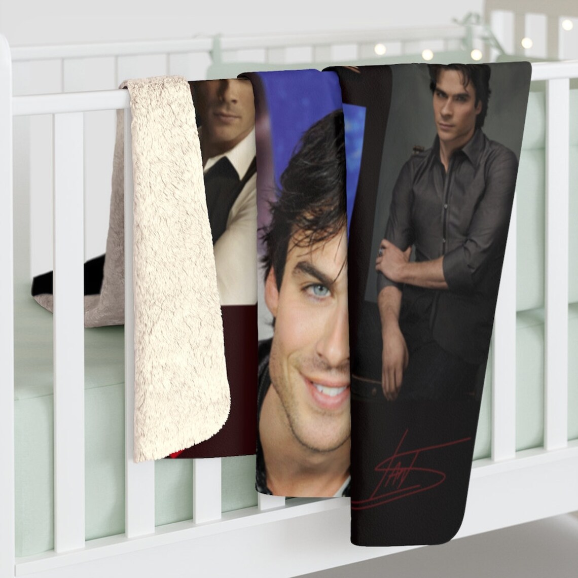 Damon Salvatore Blanket. Salvatore Photo Album Sherpa Blanket. Etsy