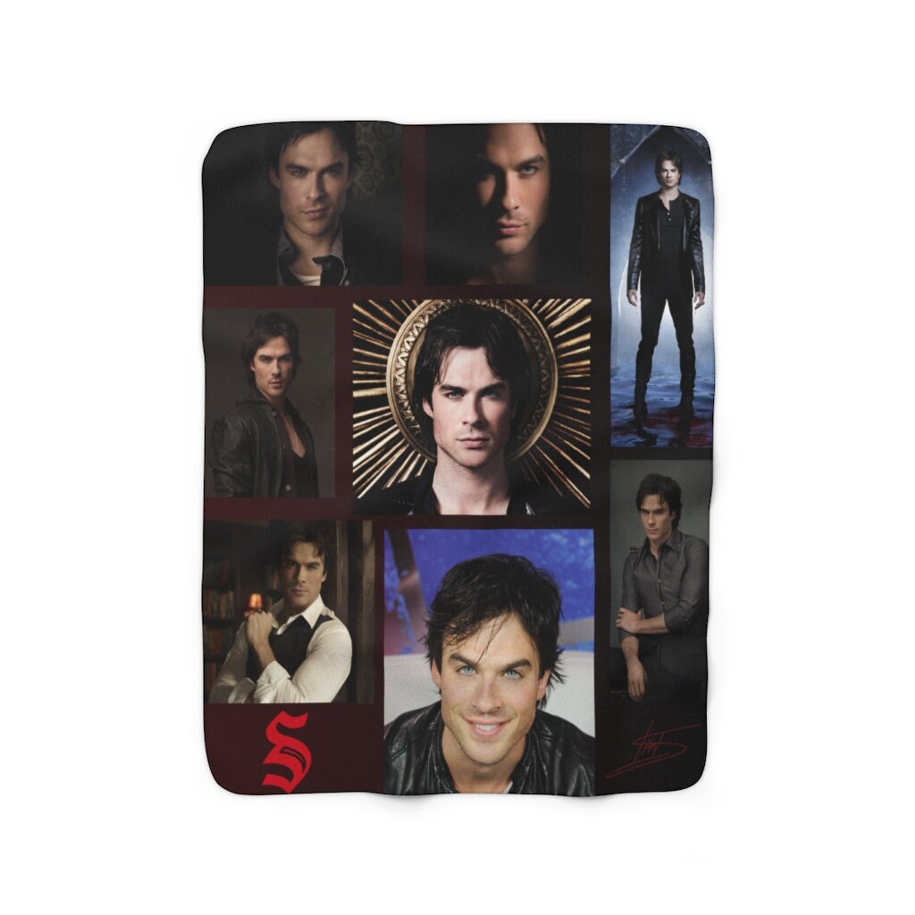 Damon Salvatore Blanket. Salvatore Photo Album Sherpa Blanket. Etsy
