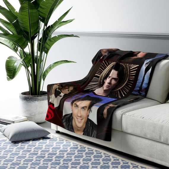 Damon Salvatore Blanket. Salvatore Photo Album Sherpa Blanket. Etsy