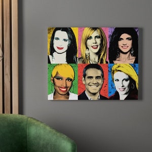 Impression sur toile OG Warhol - Andy Cohen / Real Housewives / Bravo - Cadeaux