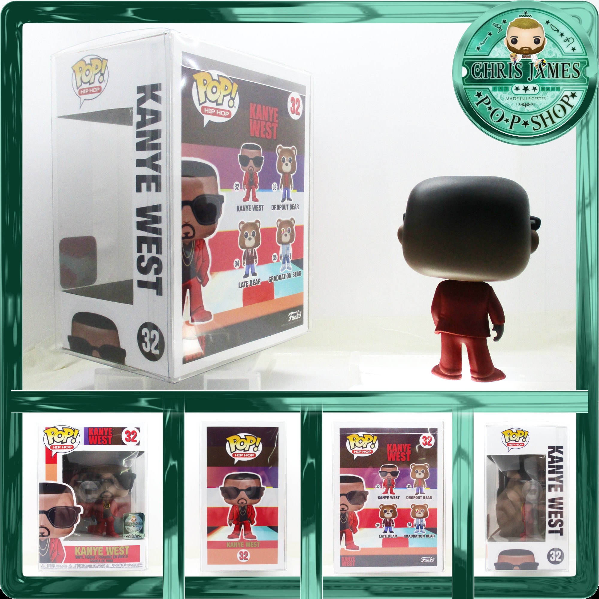 Missionær Brawl Himmel Kanye West Funko Pop Figure Hand-painted Chris James - Etsy Israel