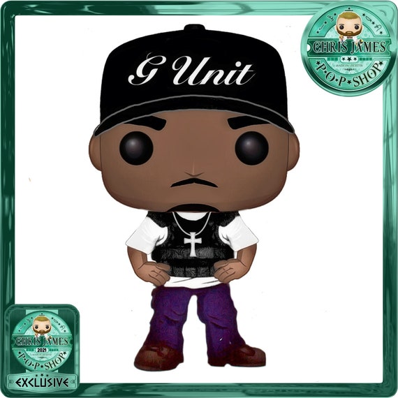 50 Cent Funko Pop Figure Hand-Painted Chris James Pop | Etsy
