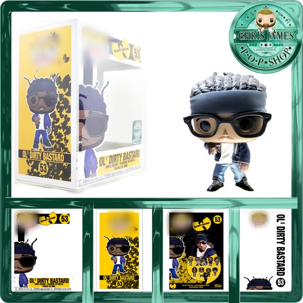 Ol' Dirty Bastard | Pop Figure | Hand-Painted | Chris James Pop Shop | MTO