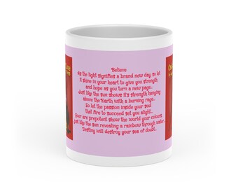 Inspirational Heart-Shaped Mug | cauldron Of Love Poem by Judy Starr