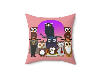 Spun Polyester Square Pillow